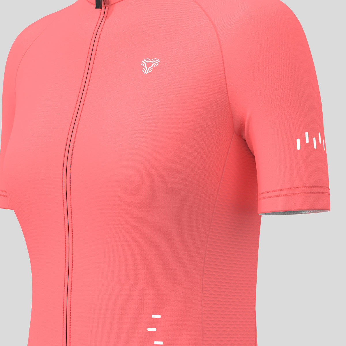 Minimal Solid Women's Cycling Jersey - Guava