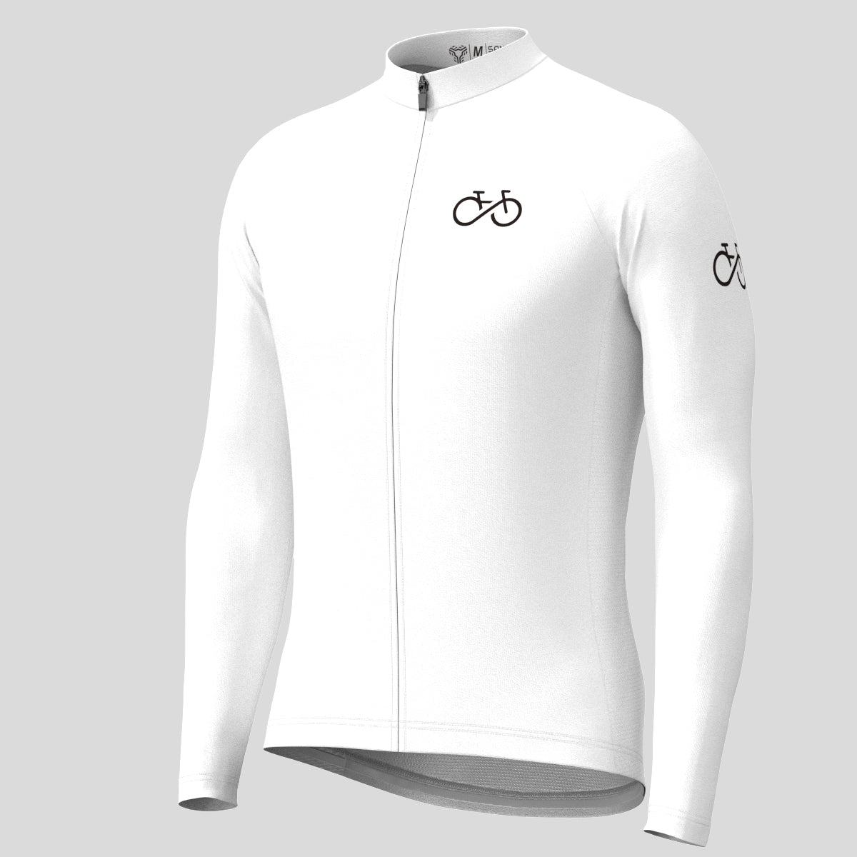 Men's Ride Forever LS Cycling Jersey - White