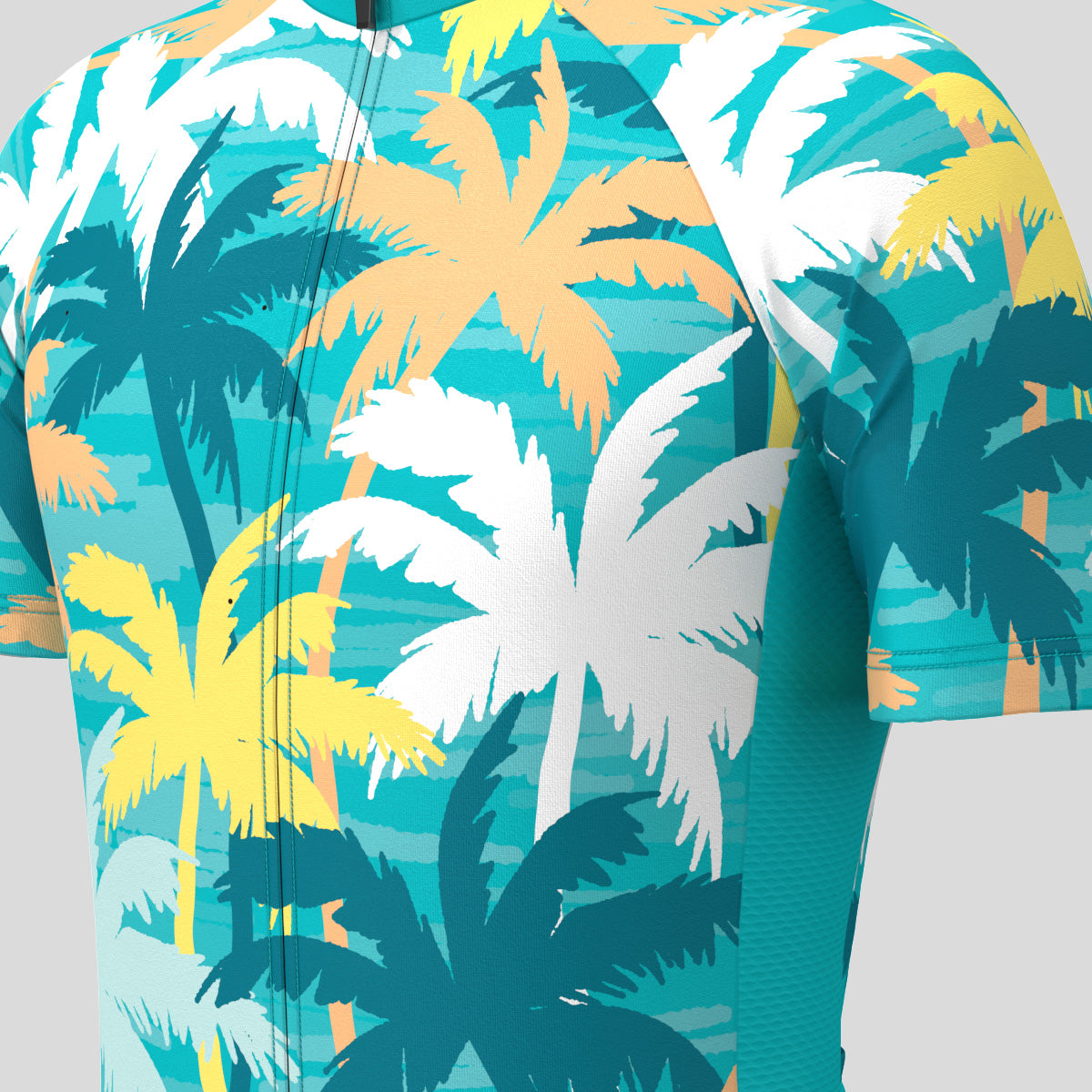 Multicolor Coconut Tree Men's Cycling Jersey