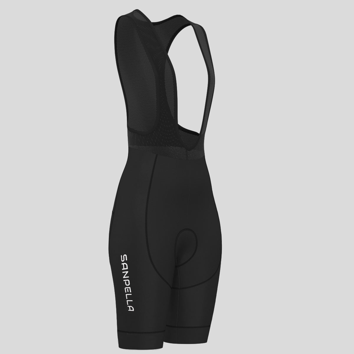 Minimal Solid Women's Bib Shorts - Black