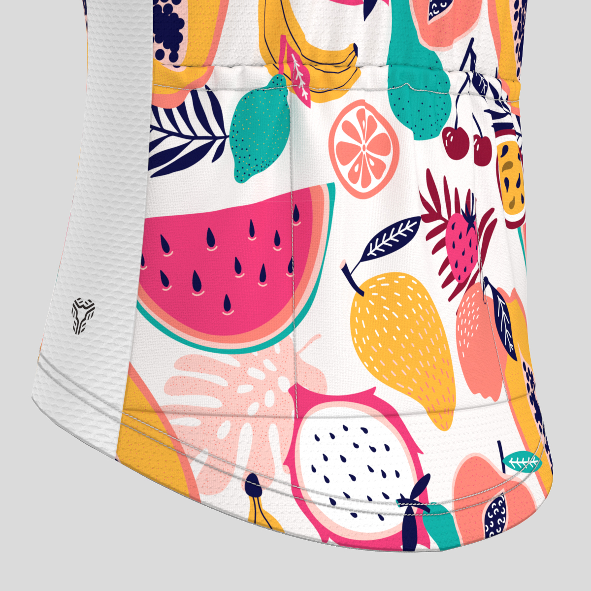 Fresh Tropical Fruit Print Women's Cycling Jersey