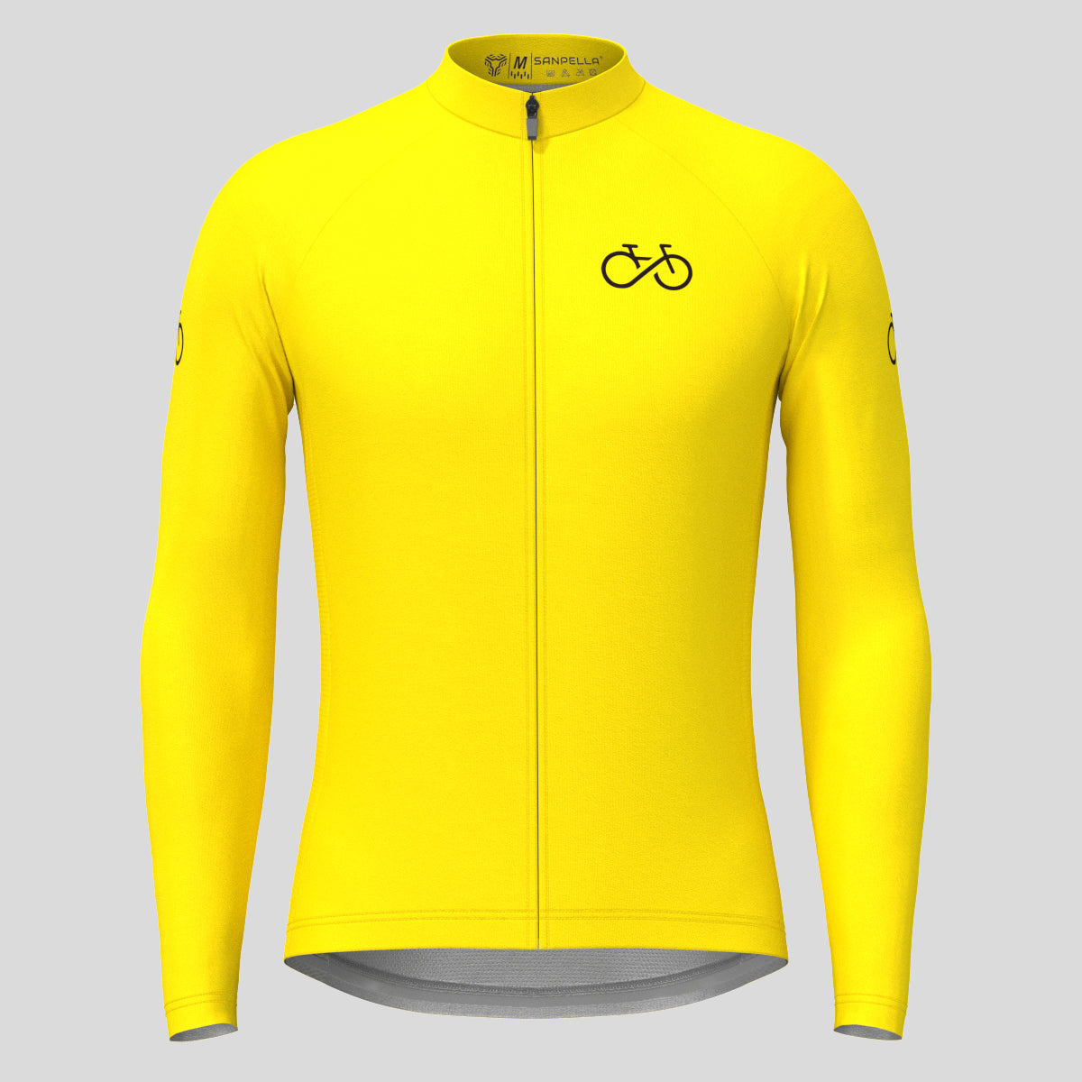 Men's Ride Forever LS Cycling Jersey - Maize