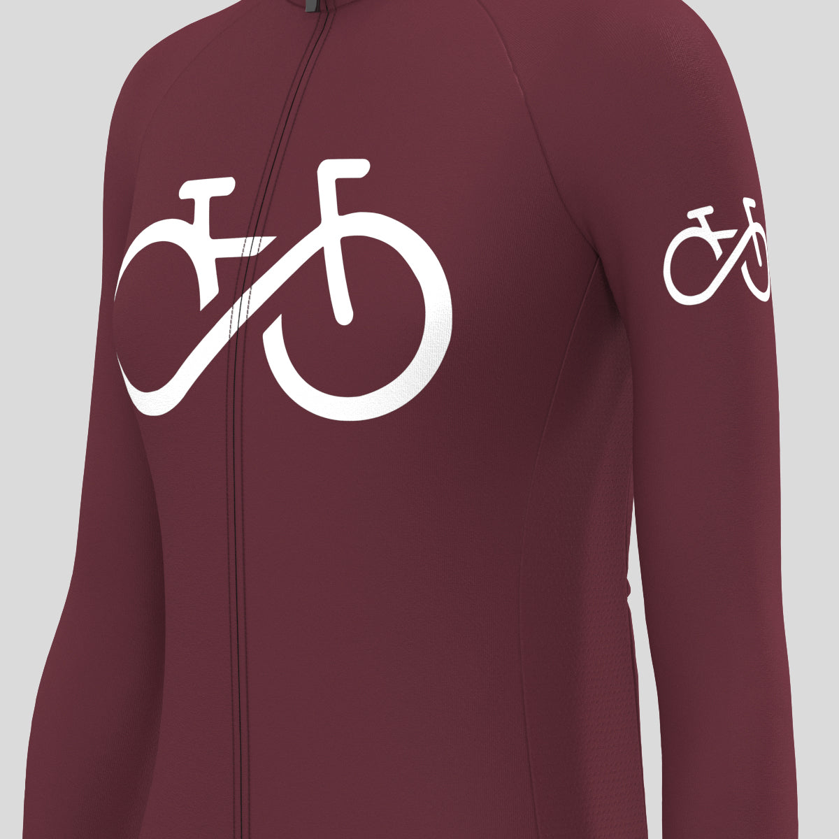 Bike Forever Women's LS Cycling Jersey - Plum