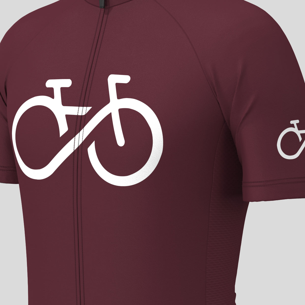 Bike Forever Men's Cycling Jersey -Plum