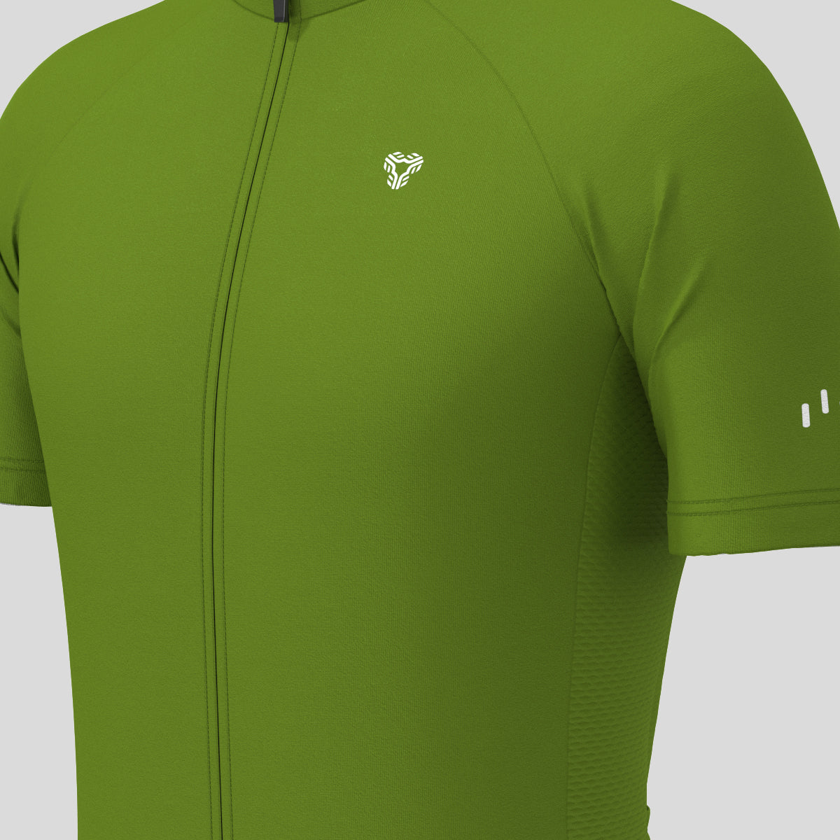 Men's Minimal Solid Cycling Jersey -Forest