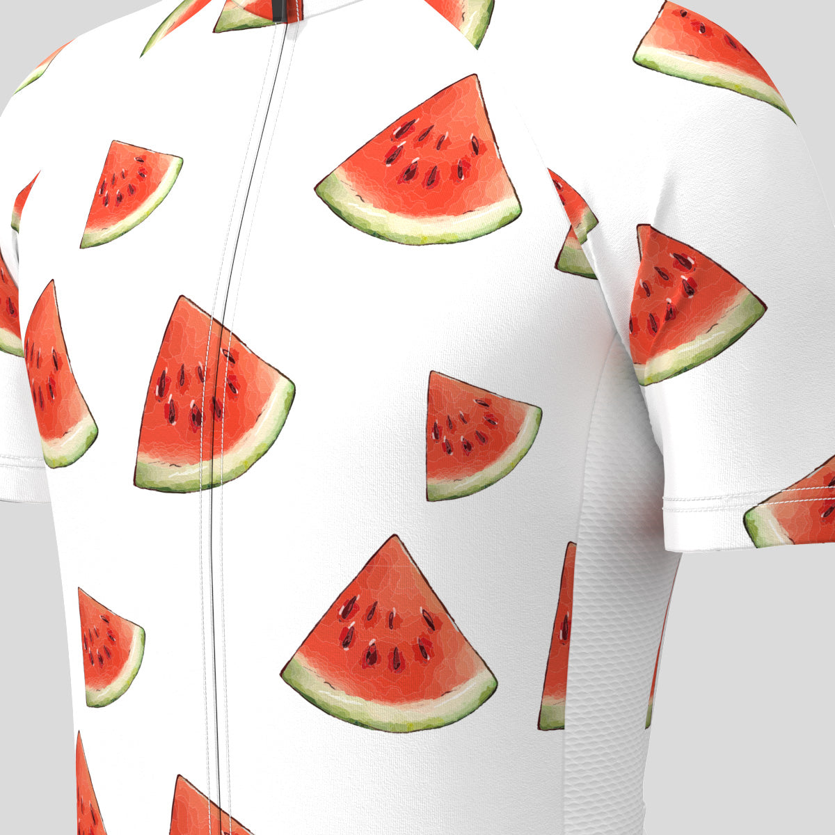 Juicy Summer Watermelon Men's Cycling Jersey - White