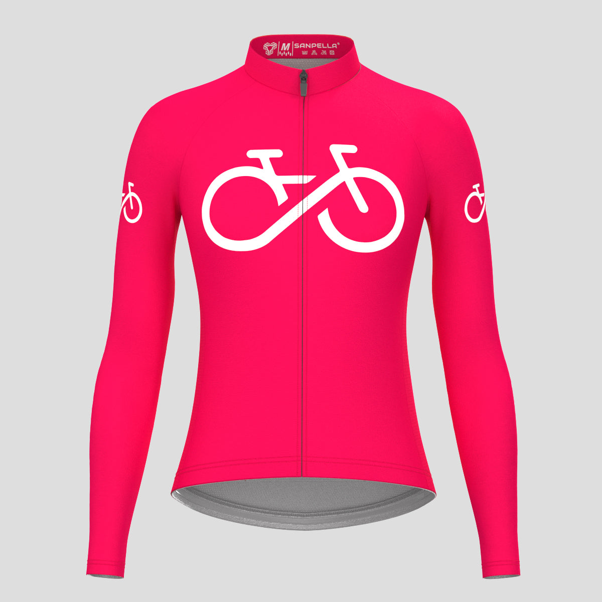 Bike Forever Women's LS Cycling Jersey - Jester Red
