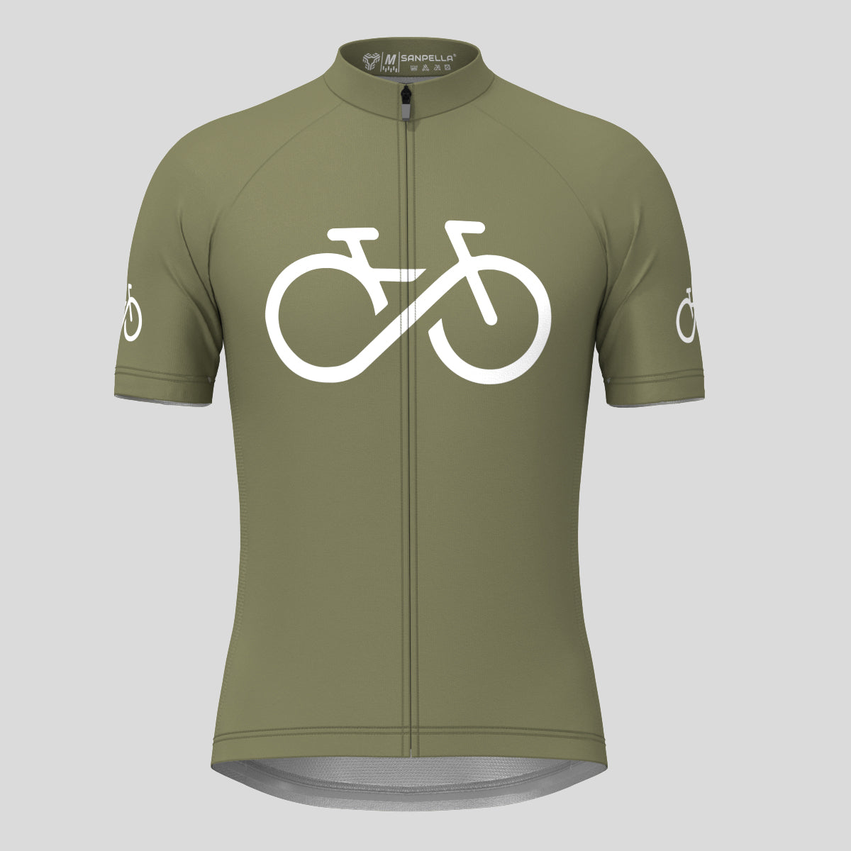 Bike Forever Men's Cycling Jersey -Olive