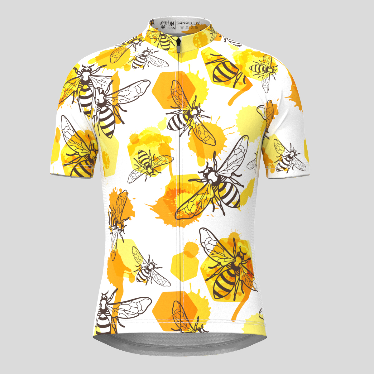 Watercolor Honeycombs Men's Cycling Jersey