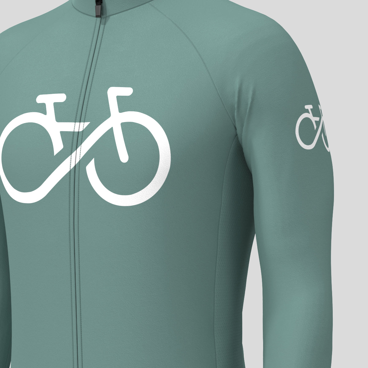 Bike Forever Men's LS Cycling Jersey - Sage