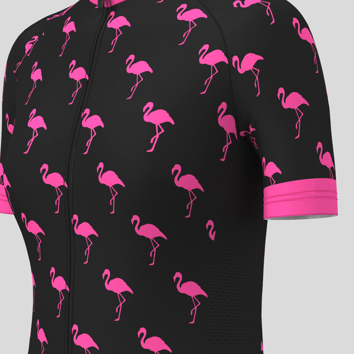 Flamingo Women's Cycling Jersey - Pink/Black