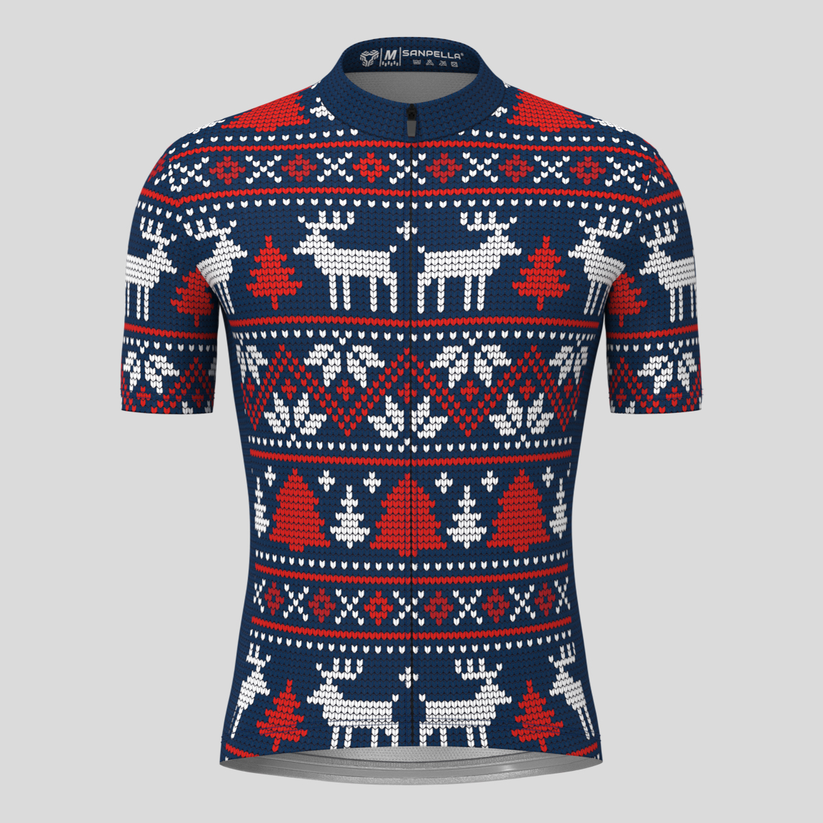 Knitted Christmas Ugly Sweater Men's Cycling Jersey