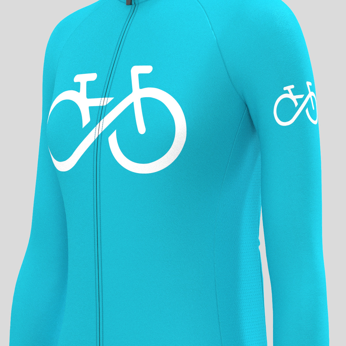Bike Forever Women's LS Cycling Jersey - Ocean