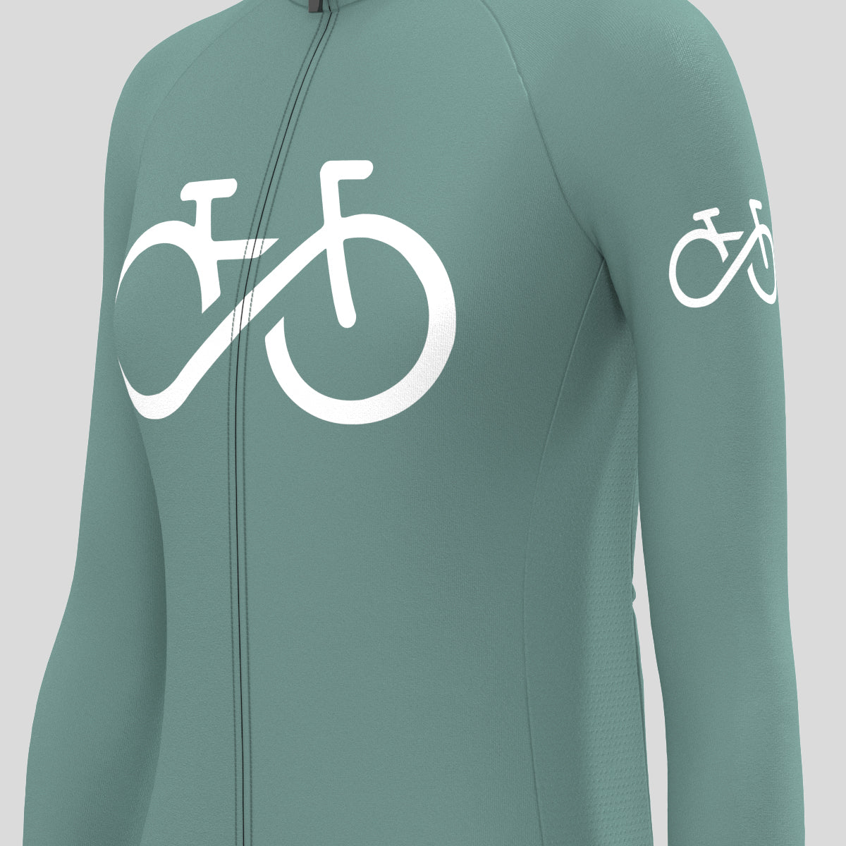 Bike Forever Women's LS Cycling Jersey - Sage