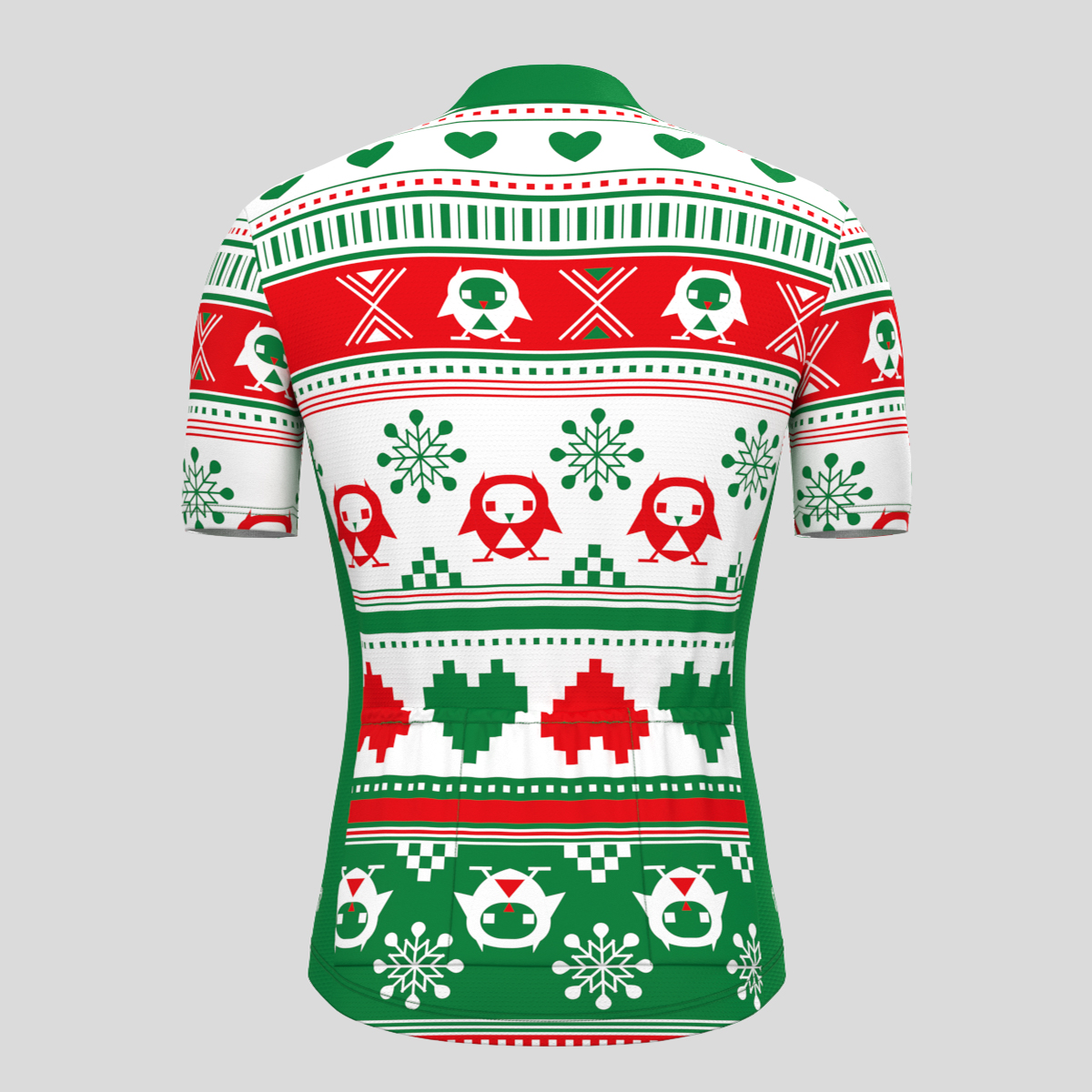 Ugly Sweater Owls Hearts Men's Cyling Jersey