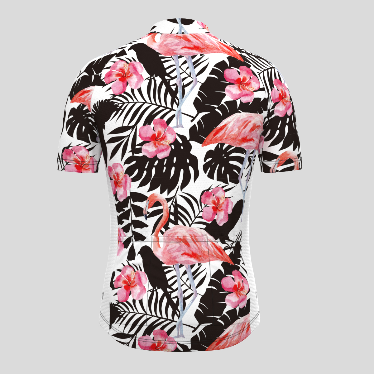 Tropic Plant Pink Flamingo Men's Cycling Jersey | Sanpella.cc