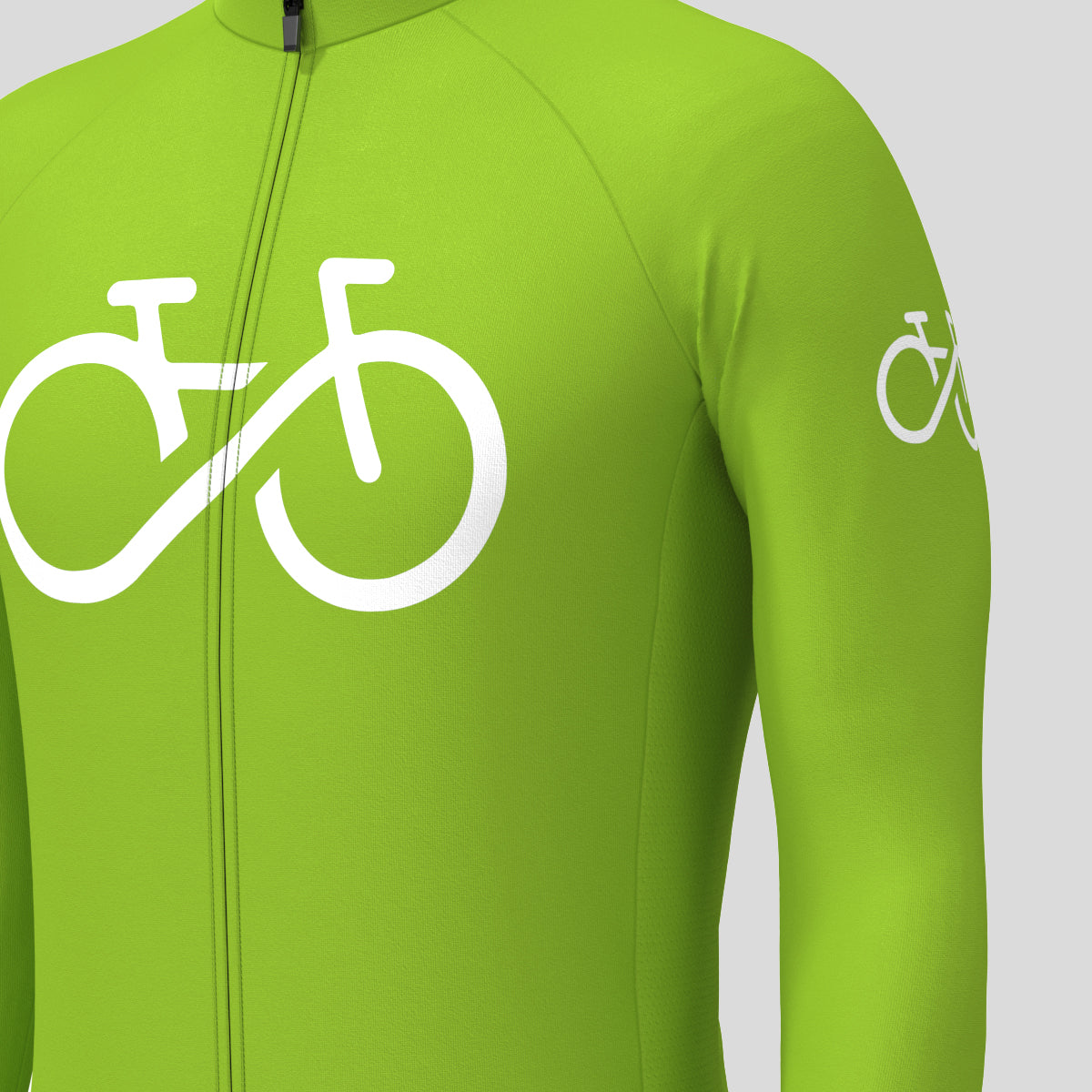 Bike Forever Men's LS Cycling Jersey - Wasabi