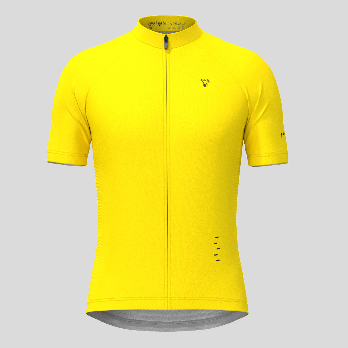 Men's Minimal Solid Cycling Jersey -Maize