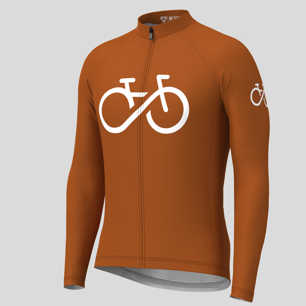 Bike Forever Men's LS Cycling Jersey - Caramel