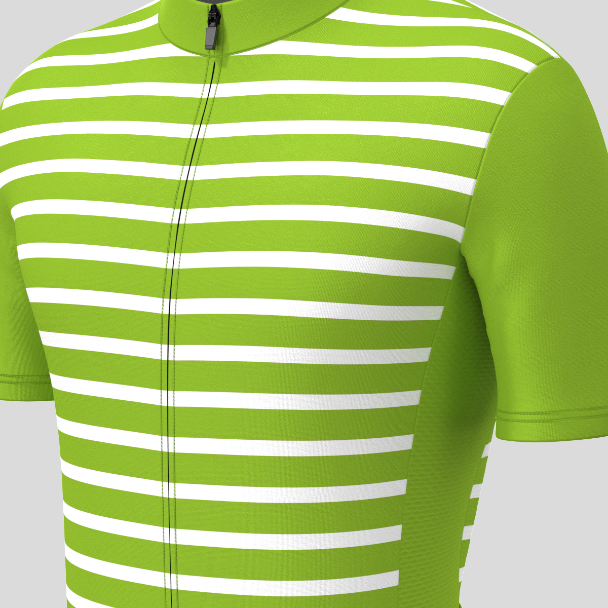 Minimal Stripes Men's Cycling Jersey - Wasabi