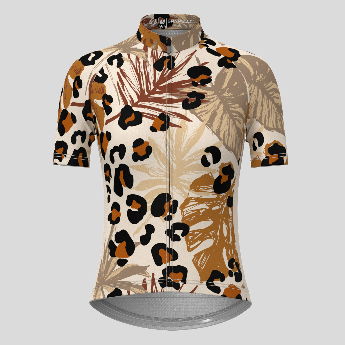 Abstract Tropical Leopard Spots Women's Cycling Jersey