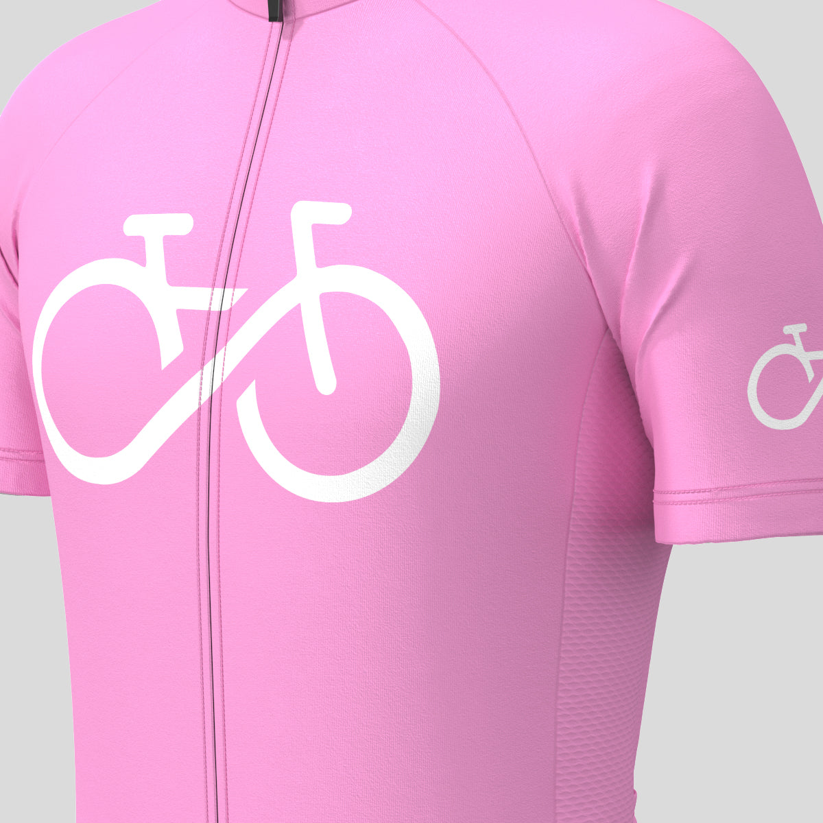 Bike Forever Men's Cycling Jersey - Neo Pink