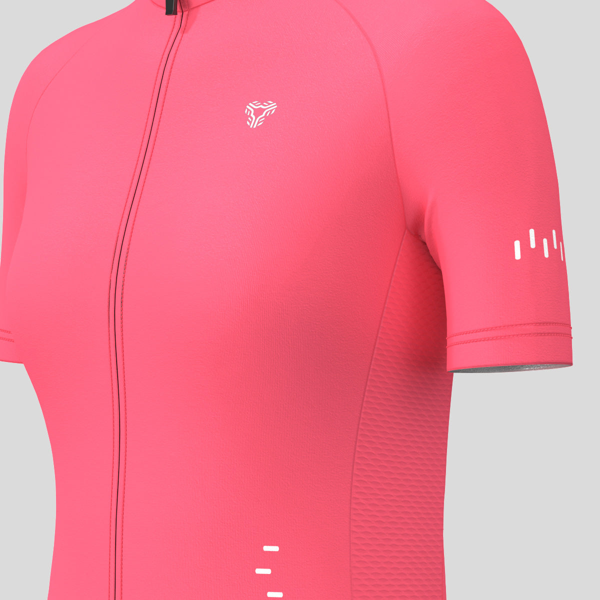 Minimal Solid Women's Cycling Jersey - Pink