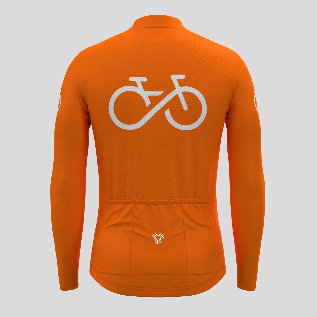 Bike Forever Men's LS Cycling Jersey - Orange