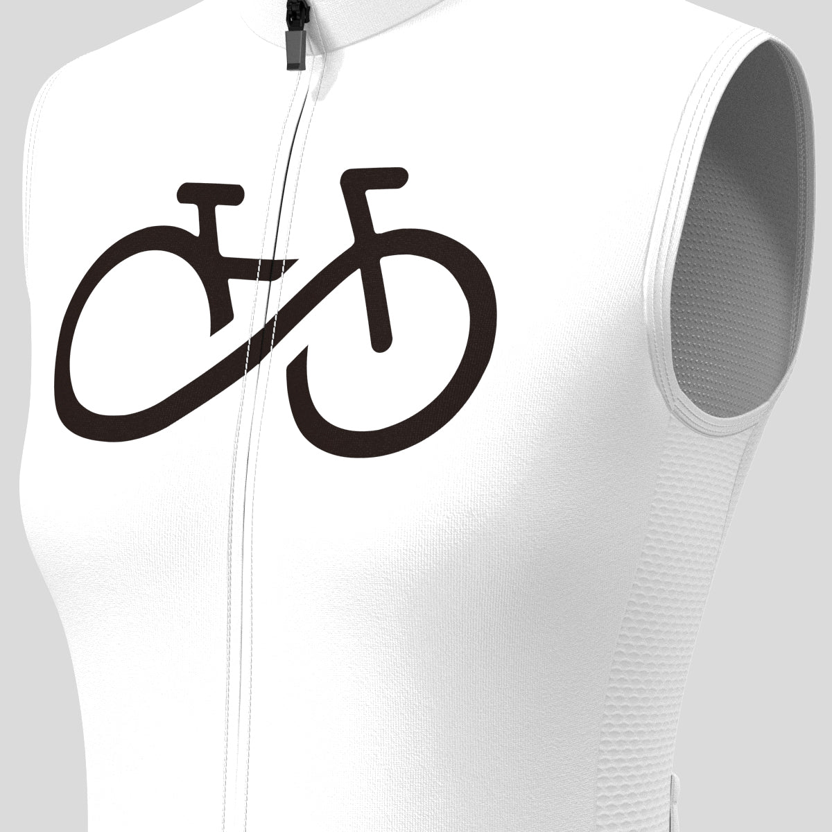 Women's Bike Forever Sleeveless Cycling Jersey - White