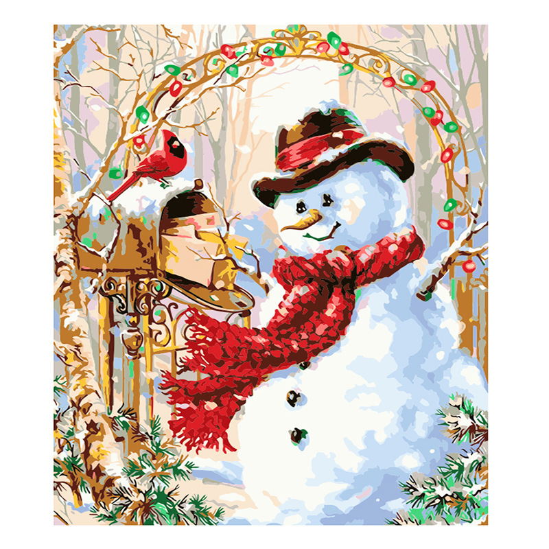 Christmas DIY Acrylic Painting Kit with Brushes-Topselling