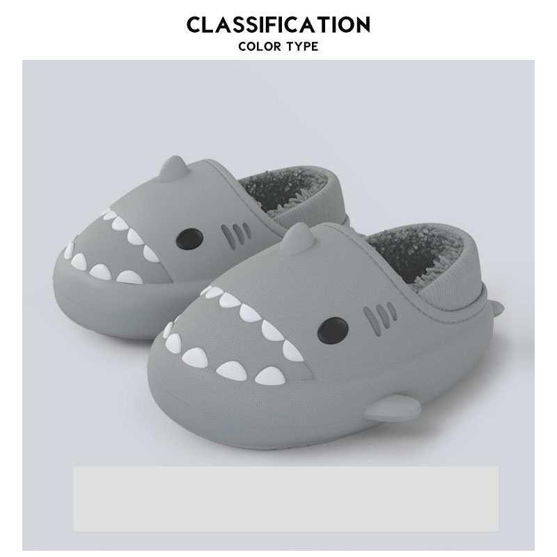 Shark Winter Warm Plush Slippers Unisex-Topselling