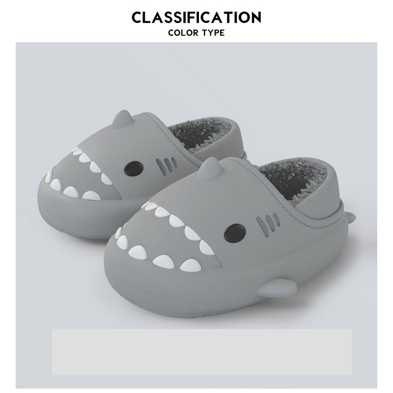 Shark Winter Warm Plush Slippers Unisex-Topselling