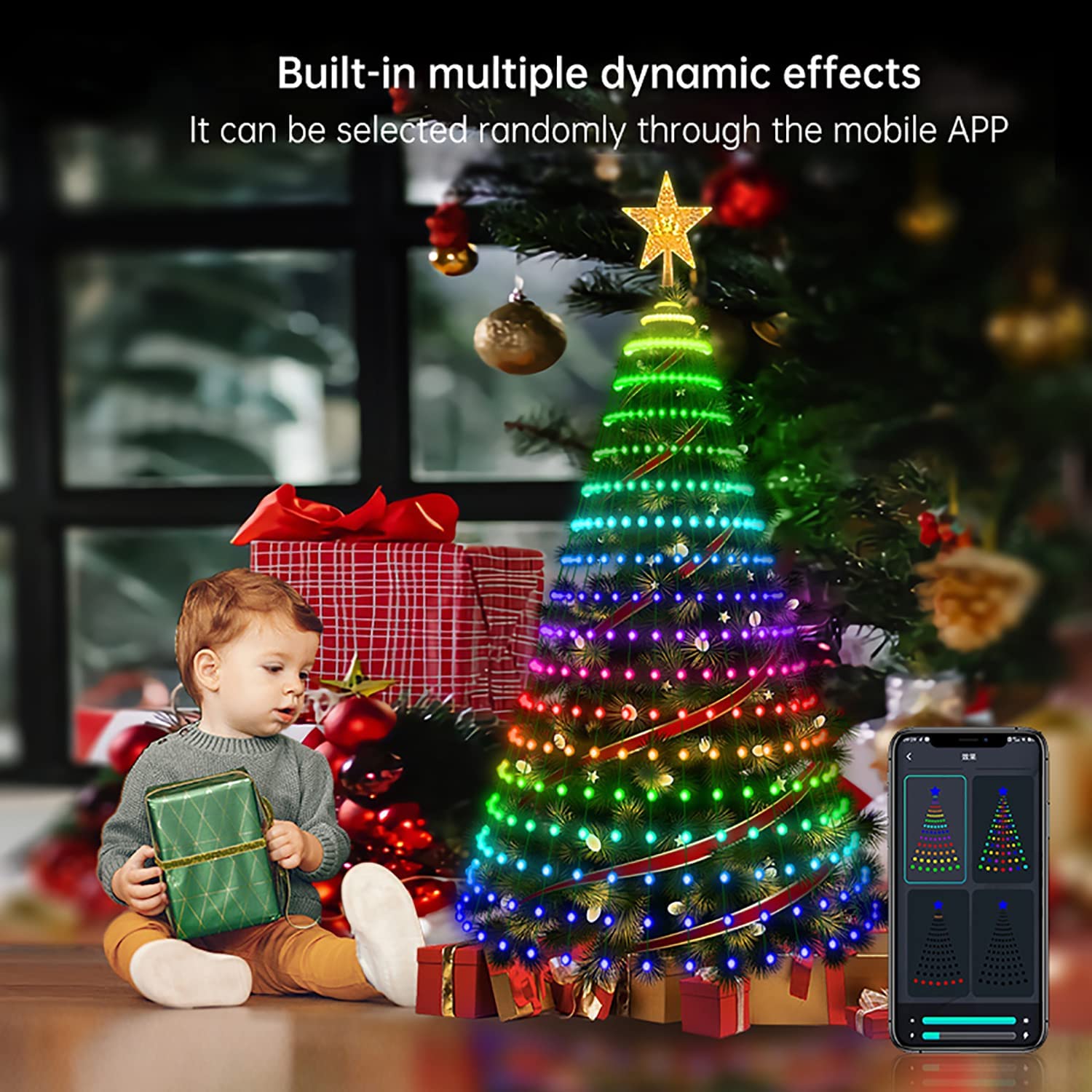 DIY Smart Christmas Lights with Bluetooth APP and Remote Control-Topselling