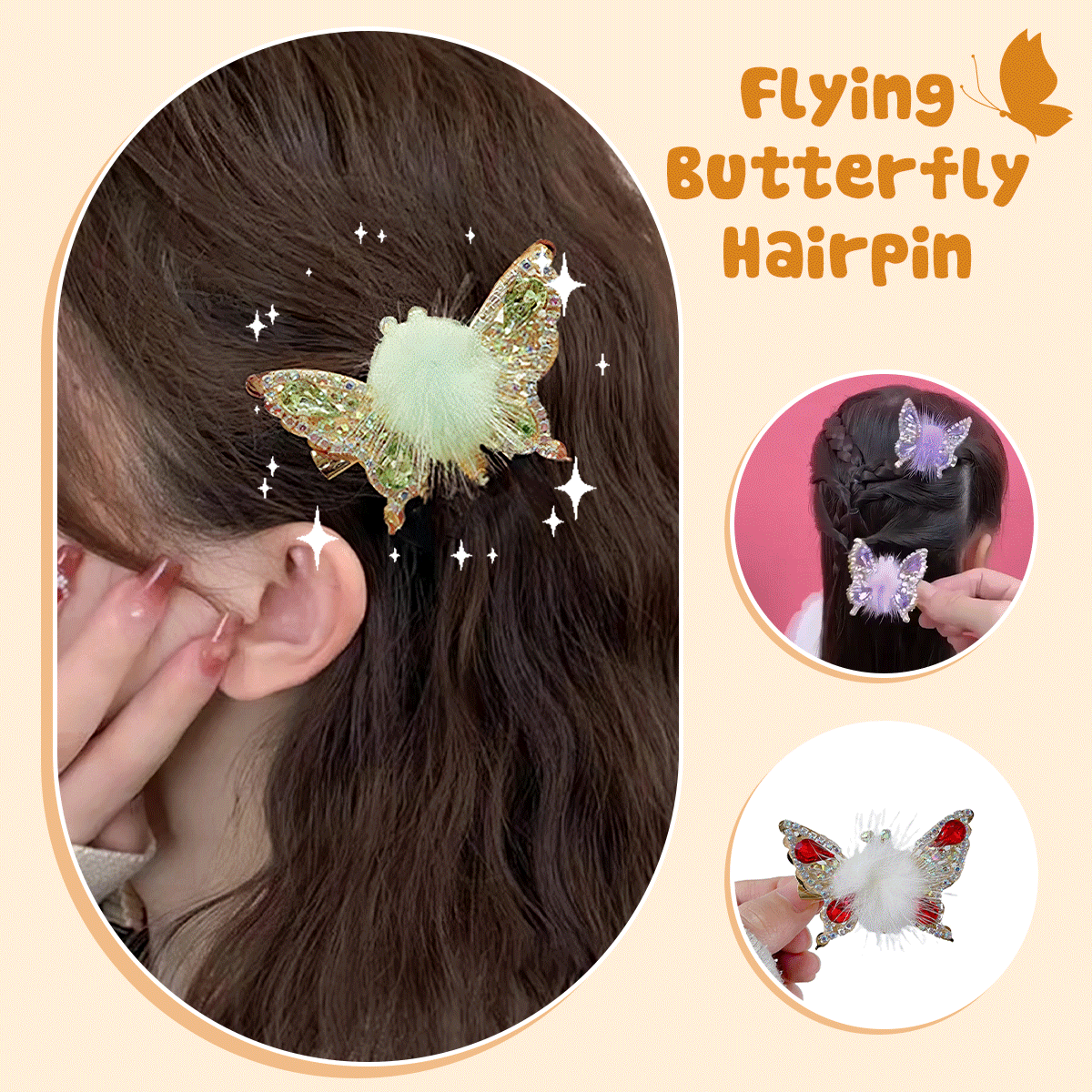 🎀Flying Butterfly Hairpin🎀-Topselling