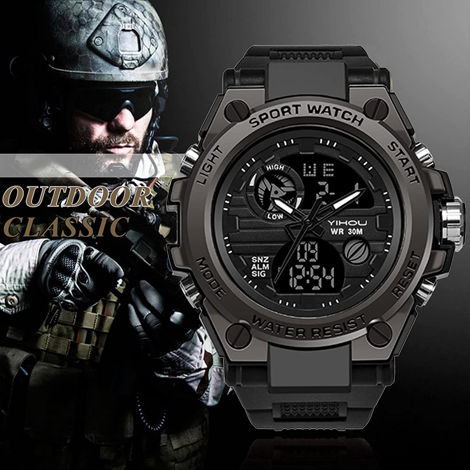 Multi-Functional Military-Grade Outdoor Sports Watch-Topselling