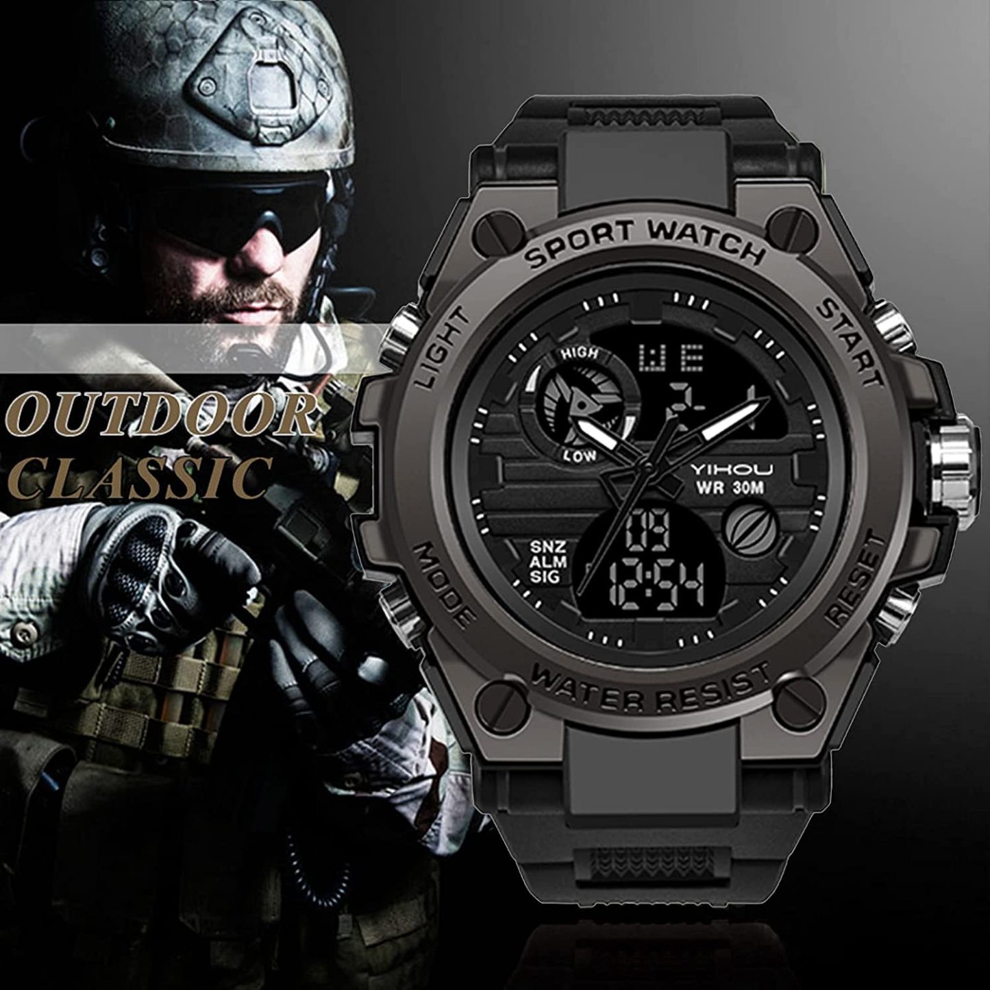 Multi-Functional Military-Grade Outdoor Sports Watch-Topselling