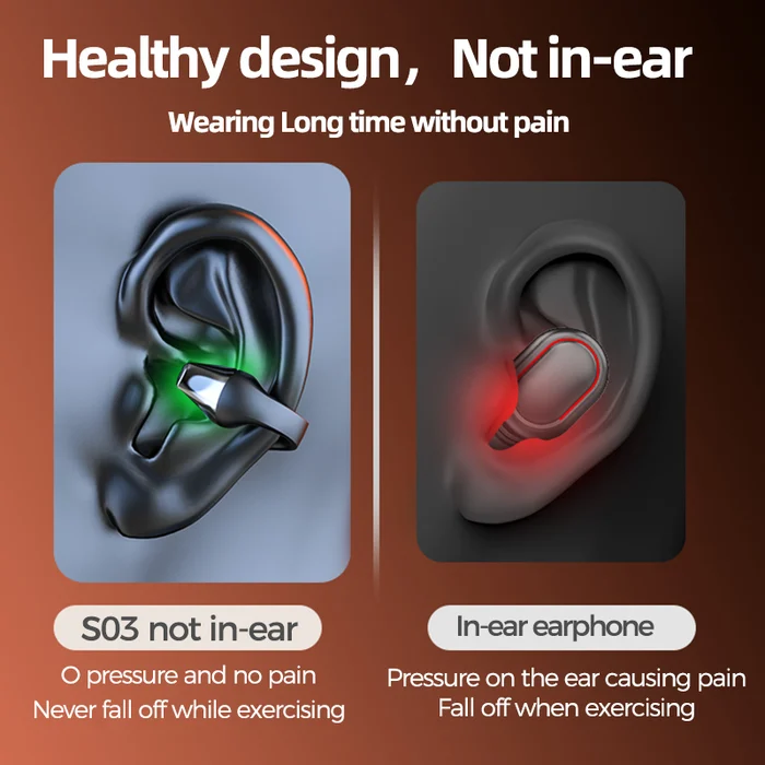 🎁Last Day Promotion 49% OFF🎁 2023 Wireless Ear Clip Bone Conduction Headphones🎧-Topselling