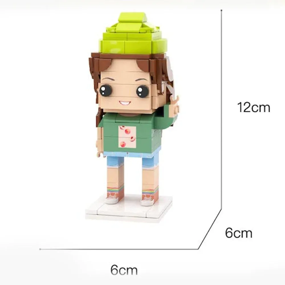 Full body customizable 3D building block doll-Topselling