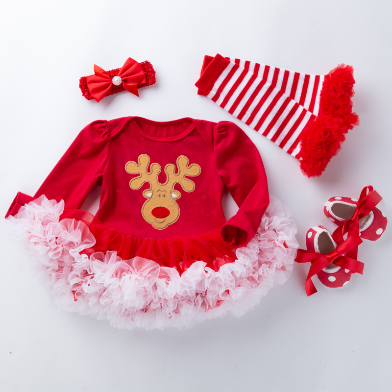 Newborn Baby Girl Christmas Outfit (4 Christmas Dresses)