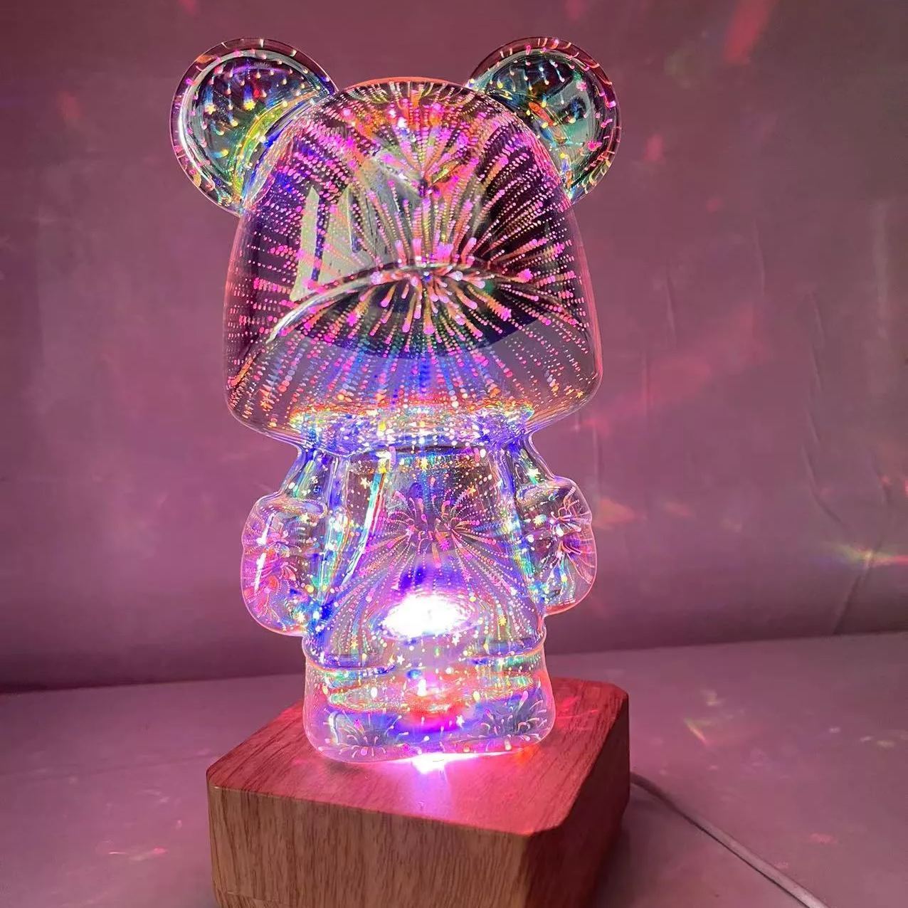 Colorful Glowing Bear Lamp-Topselling