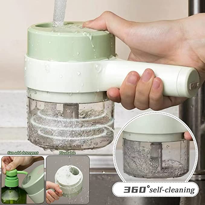 4 in 1 Handheld Electric Vegetable Slicer Set-Topselling