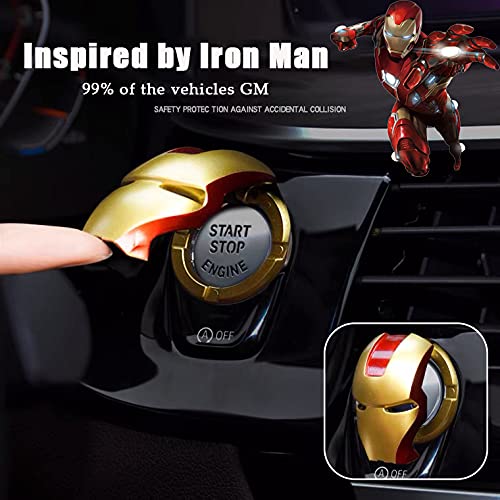 Iron Man car start button cover-Topselling