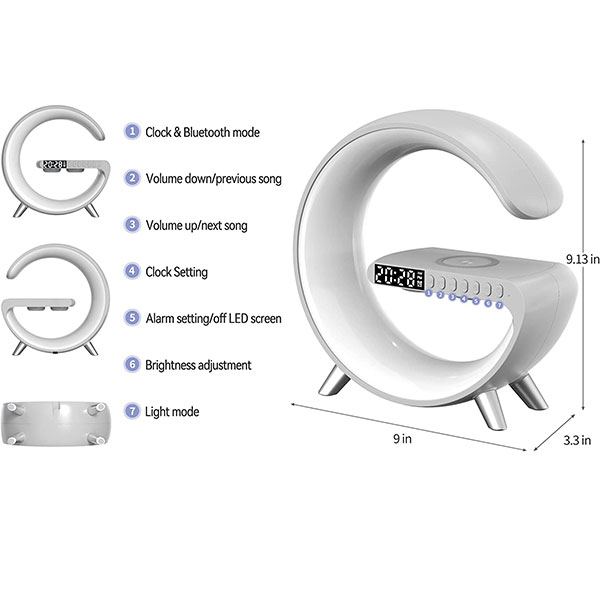 2023 New Smart LED Desk Lamp - Wireless Charging Atmosphere Light-Topselling