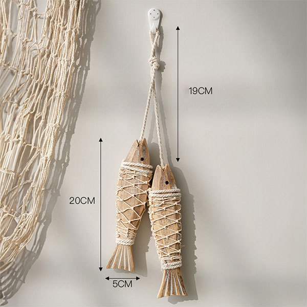 Antique Wooden Fish Decoration - Wall Art Decoration