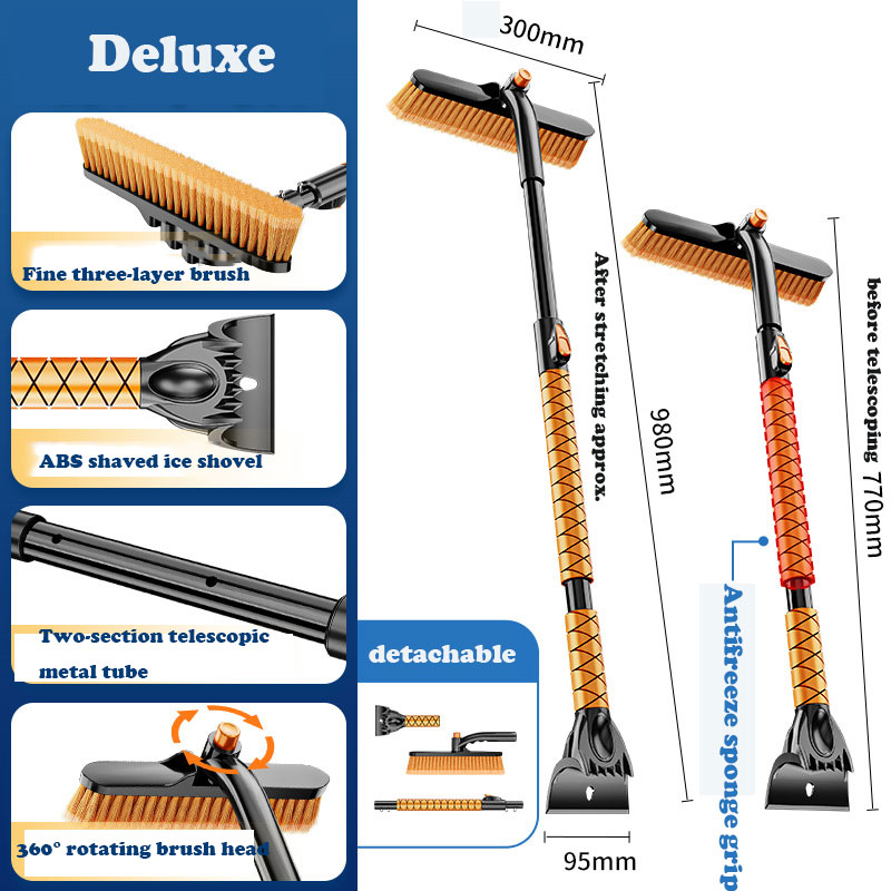 Multifunctional telescopic car snow removal shovel-Topselling