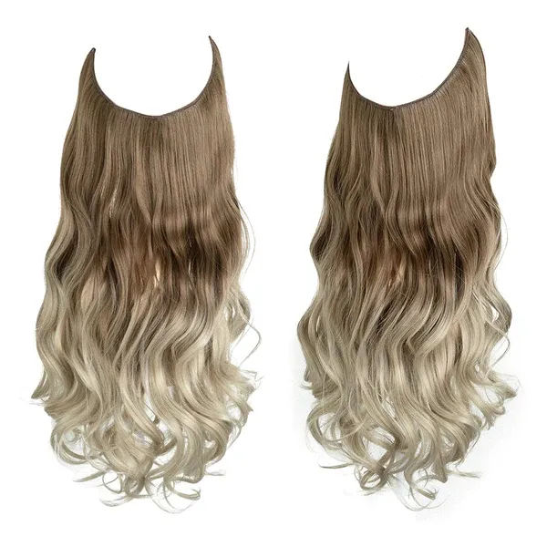 Brown to Ash Blonde with Platinum Blonde Hair Extensions