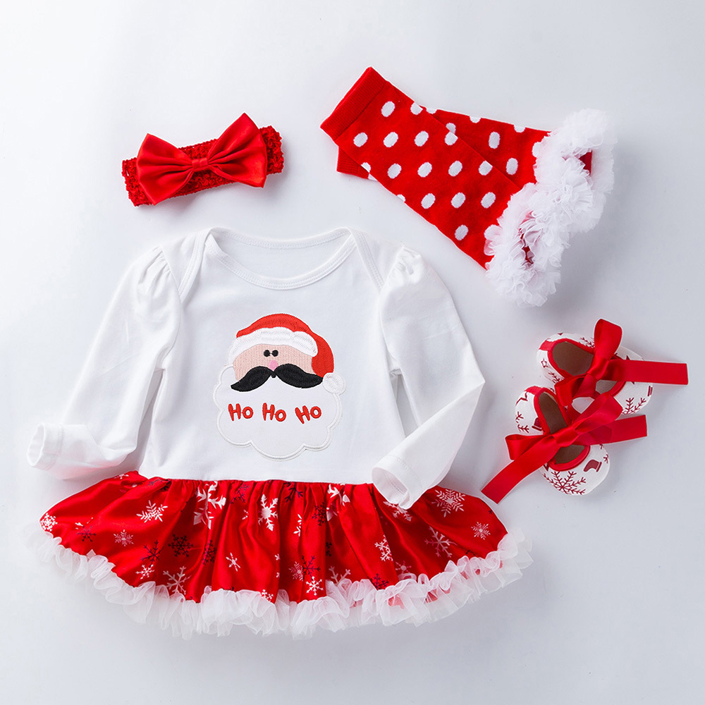Newborn Baby Girl Christmas Outfit (4 Christmas Dresses)