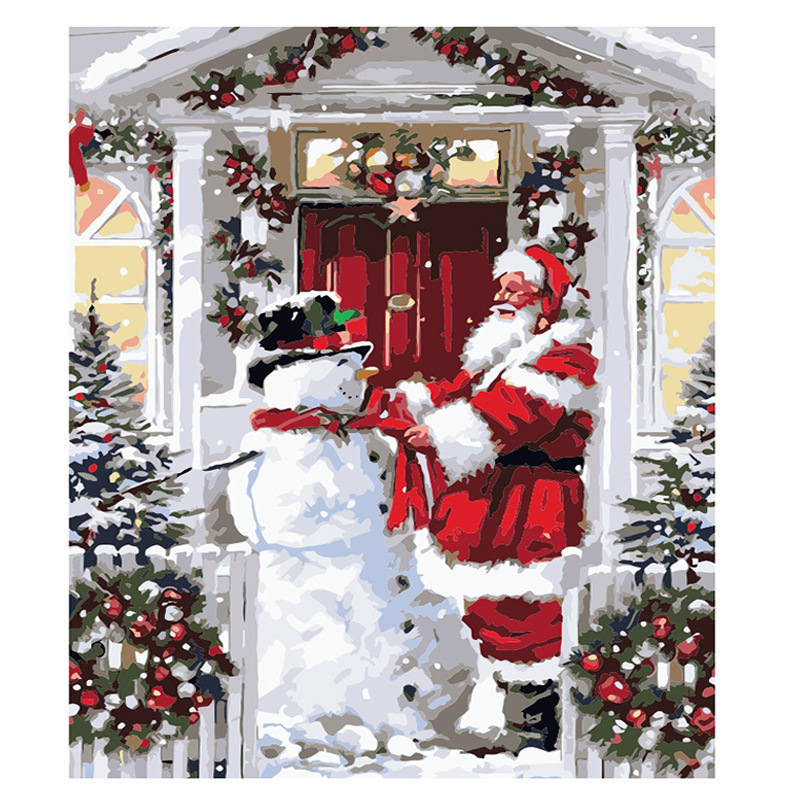 Christmas DIY Acrylic Painting Kit with Brushes-Topselling