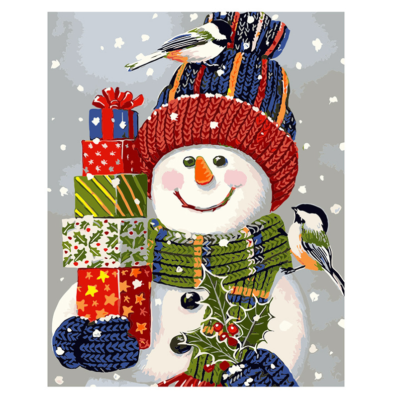 Christmas DIY Acrylic Painting Kit with Brushes-Topselling