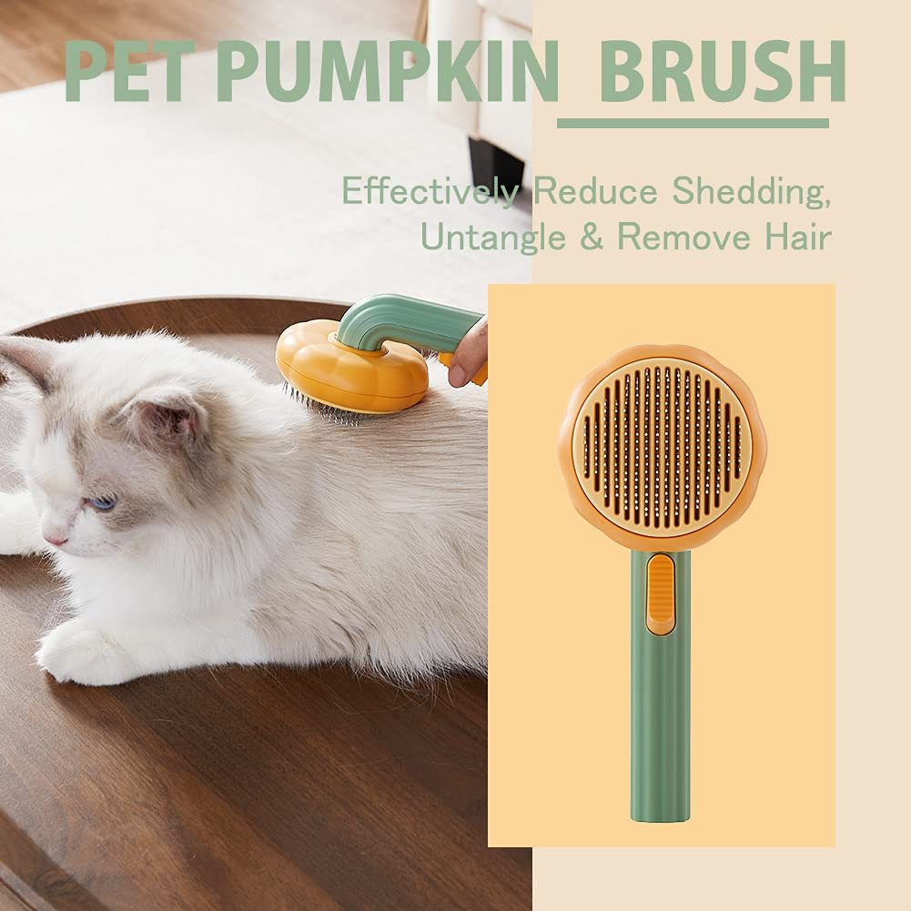 Pet Pumpkin Self-Cleaning Shaving Brush-Topselling